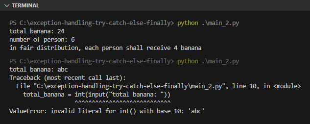 Python Exception Handling (try, except, finally)